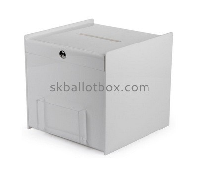 Custom locking suggestion box with sign holder SB-018