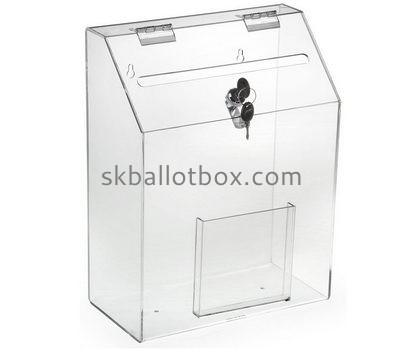 China ballot box suppliers direct sale polycarbonate box clear acrylic ballot box BB-088