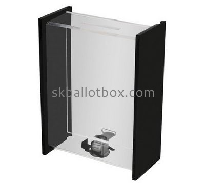 Customized acrylic election ballot box pc box lockable ballot box BB-006