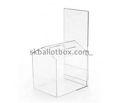 Acrylic manufacturer customize plexiglass donation box BB-2787