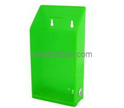 Customize wall mounted green acrylic ballot box BB-2688