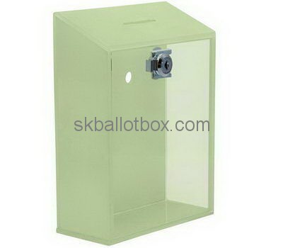 Custom wall green acrylic voting box BB-2677