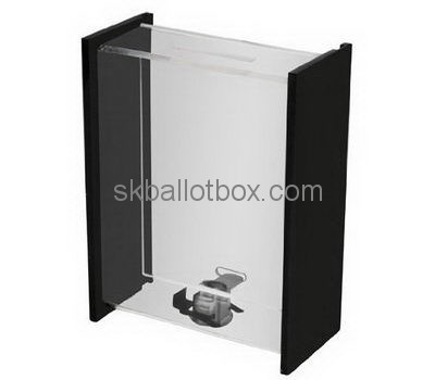 Narrow acrylic ballot box with lock BB-2670