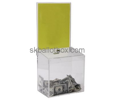 Custom locking donation box charity boxes wholesale money donation box DB-016