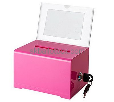 Custom design acrylic company suggestion box locked suggestion box comment suggestion box SB-003