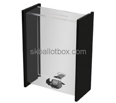 Customize plexiglass charity money collection boxes BB-2569