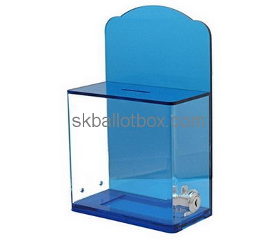 Customize lucite donation box with lock BB-2553