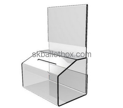 Customize lucite donation boxes cheap BB-2522