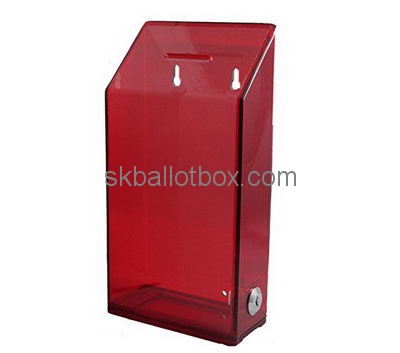 Customize plexiglass charity box BB-2493