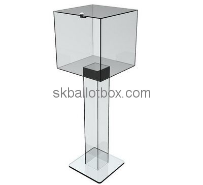 Customize plexiglass floor standing ballot box BB-2476