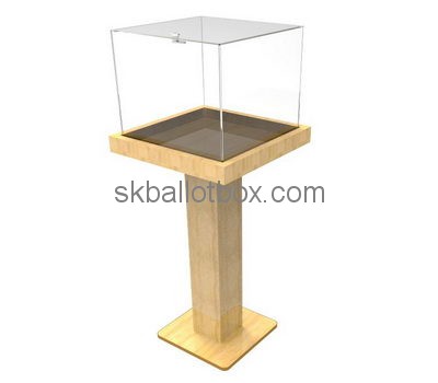 Customize plexiglass charity collection boxes BB-2382