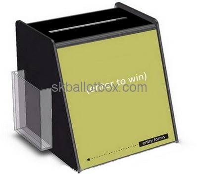 Customize acrylic donation box with lock BB-2329