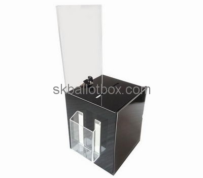 Customize acrylic charity money box BB-2326