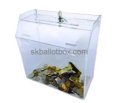 Customize lucite charity collection boxes DB-056