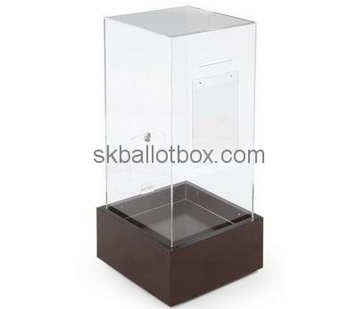 Customize lucite locking ballot box BB-2113