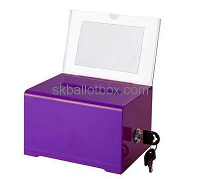 Customize purple election box BB-1987