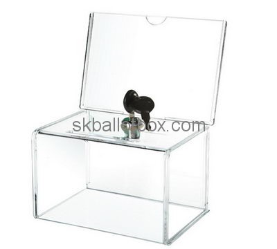 Customize clear lucite ballot box voting BB-1876