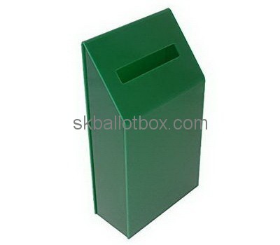 Customize green acrylic ballot box for sale BB-1739