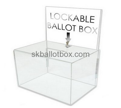 Bespoke acrylic charity box designs BB-1684