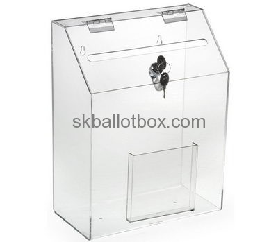 Bespoke acrylic secure donation boxes BB-1665