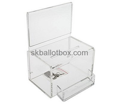 Bespoke clear plastic ballot box BB-1583