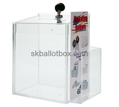 Bespoke clear acrylic large ballot box BB-1564