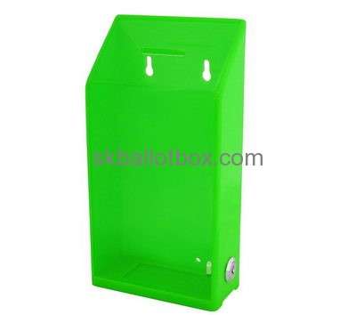 Bespoke green acrylic suggestion box BB-1546