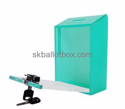 Plastic manufacturing companies custom designs acrylic charity box BB-1237