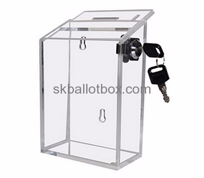 Box manufacturer custom acrylic donation boxes for charity BB-1234