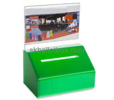 Acrylic box manufacturer custom perspex ballot box with lock BB-1193