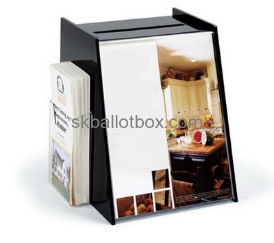 Acrylic supplier custom plexiglass fabrication ballot box with sign holder BB-1152