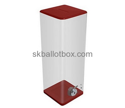 Acrylic box manufacturer custom design cheap donation boxes BB-1117