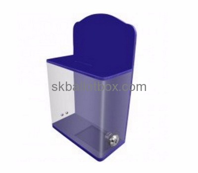 Box manufacturer customized clear plexiglass charity boxes for sale BB-788