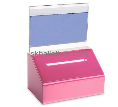 Box manufacturer customize acrylic voting ballot box BB-542