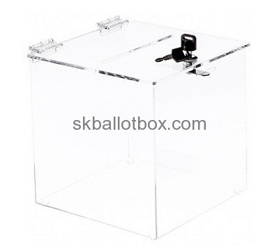 Box manufacturer customize polycarbonate case transparent ballot box BB-518