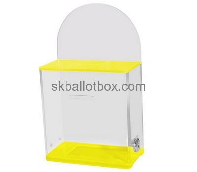 Acrylic box manufacturer customize perspex acrylic ballot box with lock BB-438