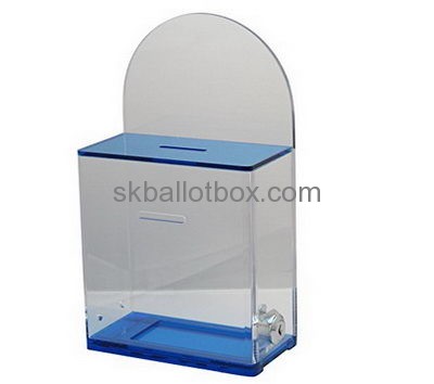 Box manufacturer custom plastic display case acrylic ballot box BB-423