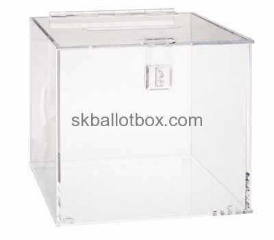 Box factory custom polycarbonate acrylic ballot box voting BB-397