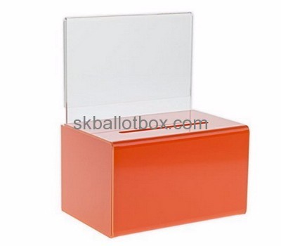 Custom cheap small acrylic ballot voting boxes BB-323