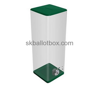 Custom cheap transparent acrylic lockable ballot boxes BB-299