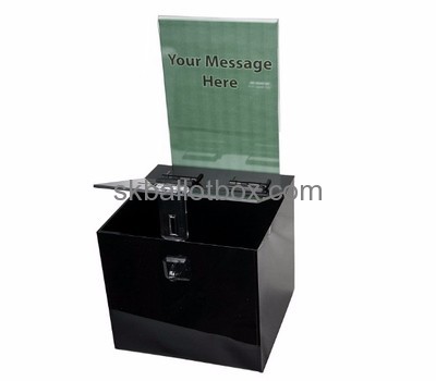 Custom lockable ballot boxes acrylic BB-295