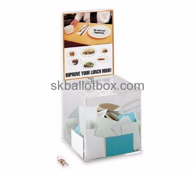 Customized acrylic box suggestion boxes employee suggestion box SB-011