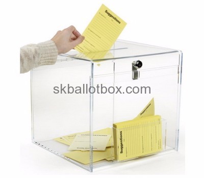 Suggestion box supplier custom acrylic perspex suggestion box comment box for sale SB-008