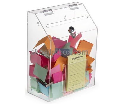 Custom design acrylic box cheap suggestion box collection boxes for sale SB-007