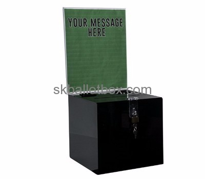 Custom ballot boxes large ballot box black box BB-202