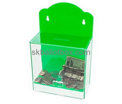 Custom donation boxes acrylic secure donation box acrylic charity box DB-031