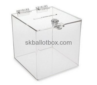 China ballot box suppliers custom clear polycarbonate box acrylic ballot box with lock BB-177