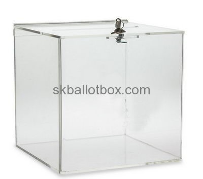 China ballot box suppliers customized acrylic ballot box clear polycarbonate box BB-169