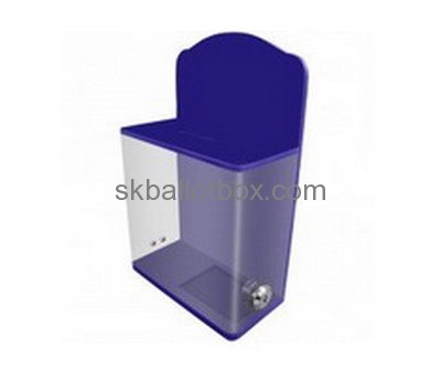 China ballot box suppliers custom clear polycarbonate box acrylic election ballot box BB-165