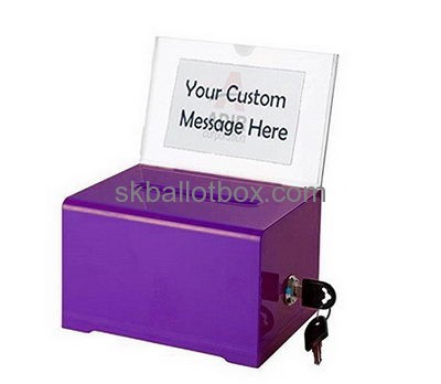 China ballot box factory custom acrylic polycarbonate case ballot box for sale BB-150